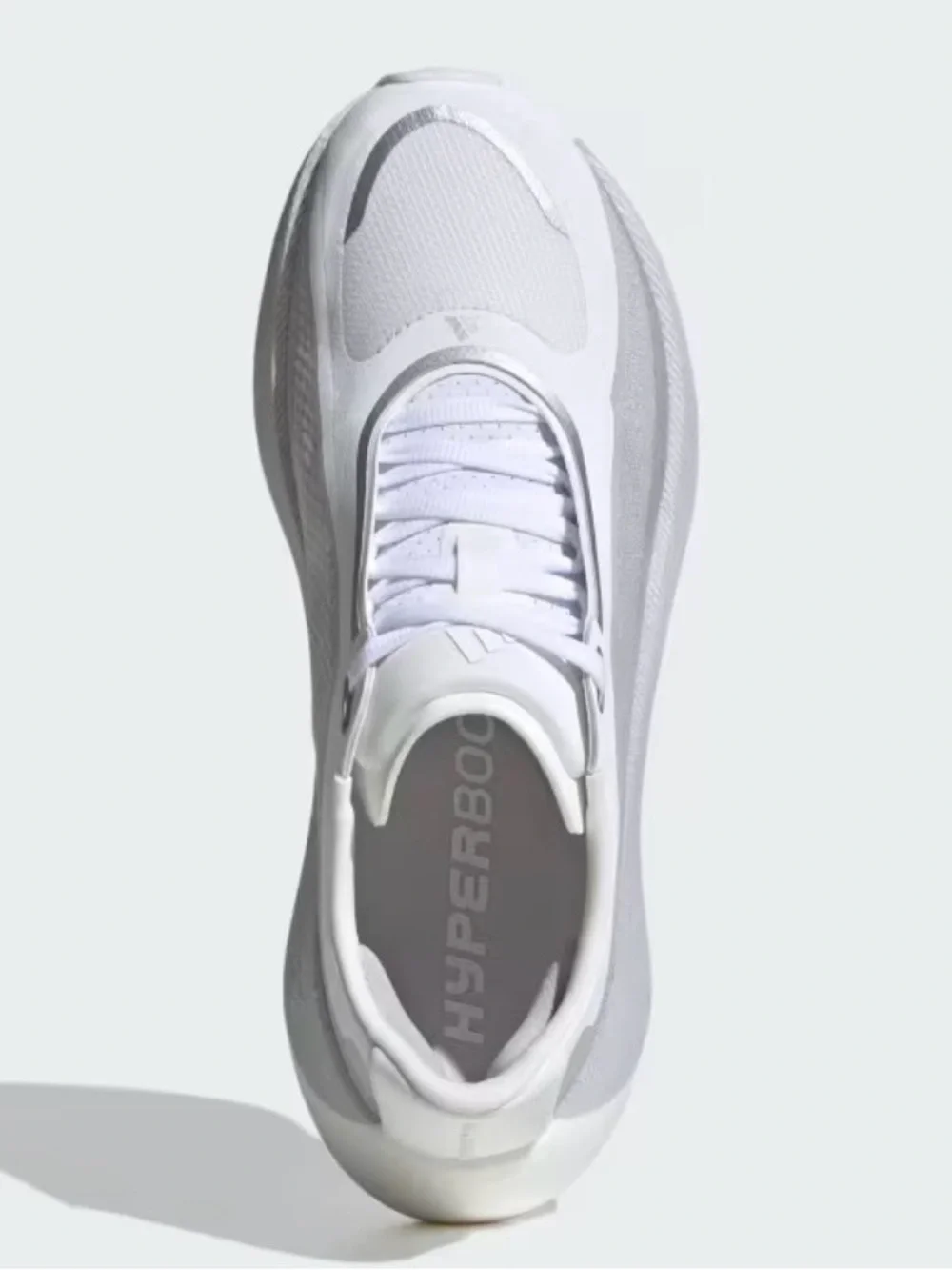 Adidas Huperboost edge women’s sz 8. Cloud white / solid grey / silver metallic